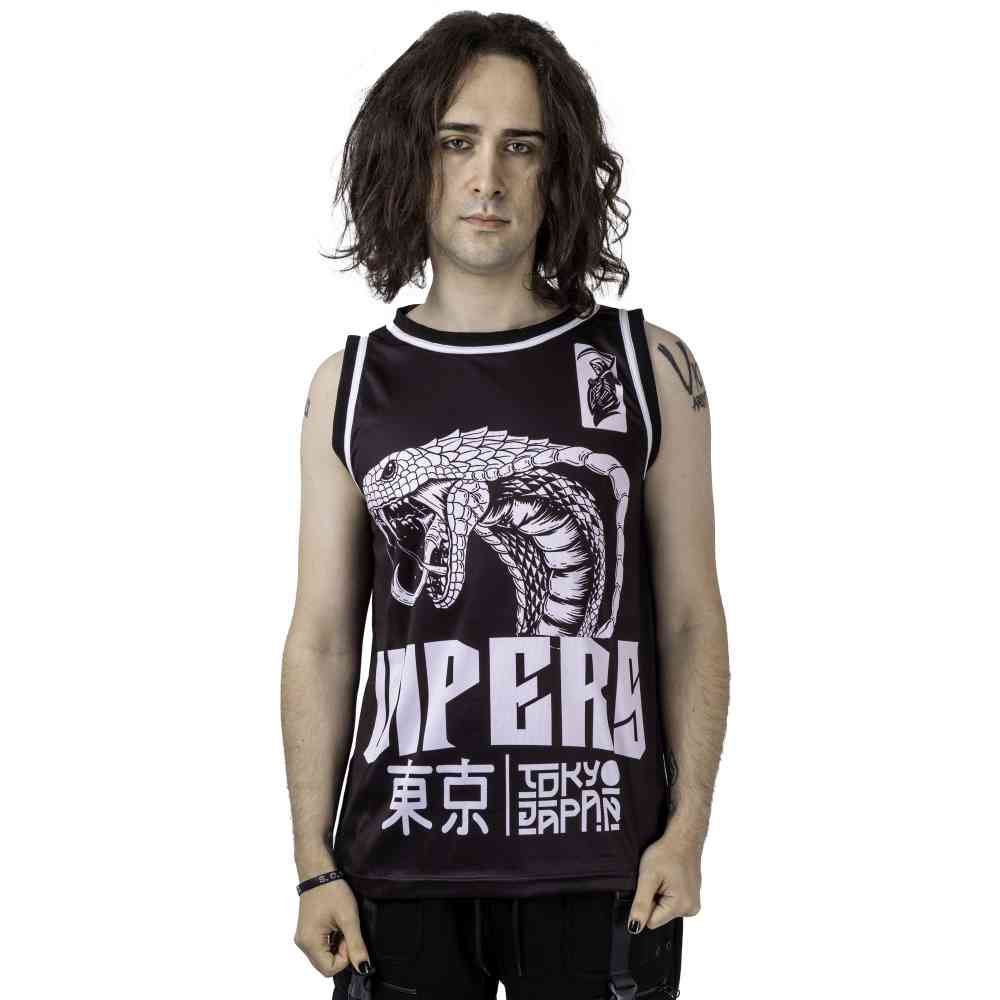 Heartless - TOKYO VIPERS Mouwloos shirt - Zwart/Wit